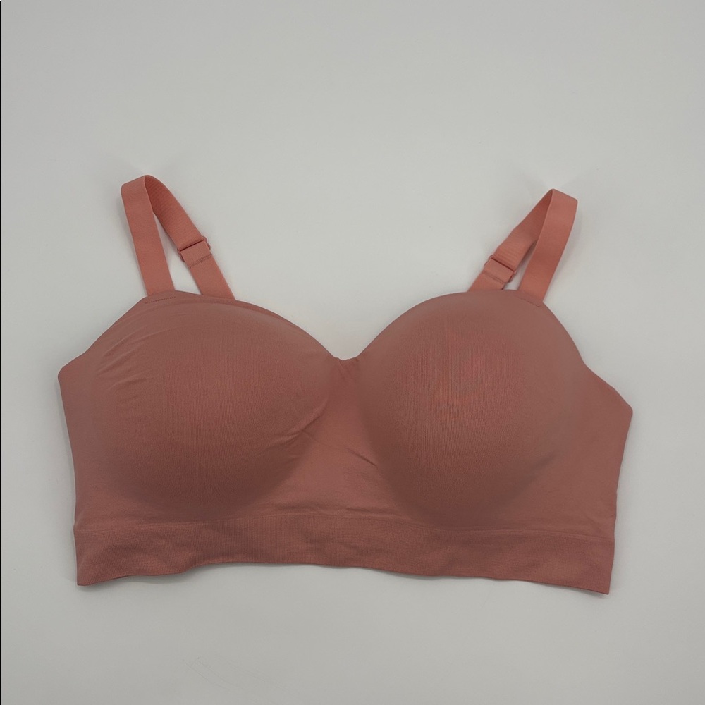 Truekind®‎ Supportive Comfort Wireless Shaping Bra rose size XL NWT